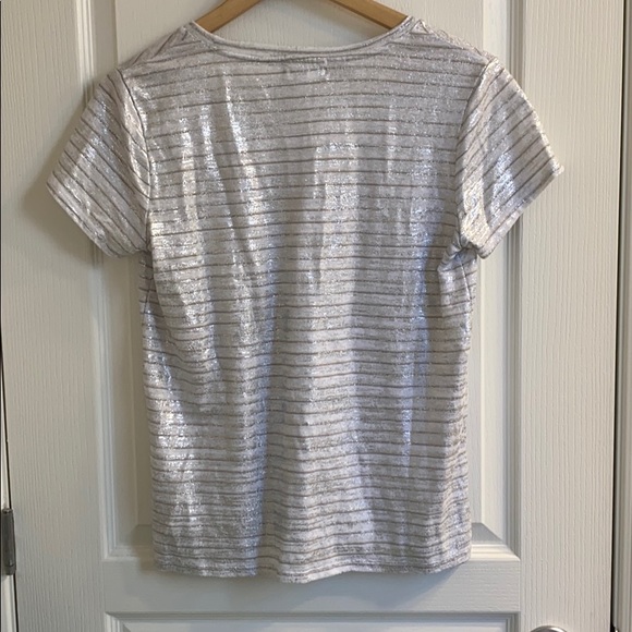 Gap Silvered Striped T-Shirt - Picture 2 of 4